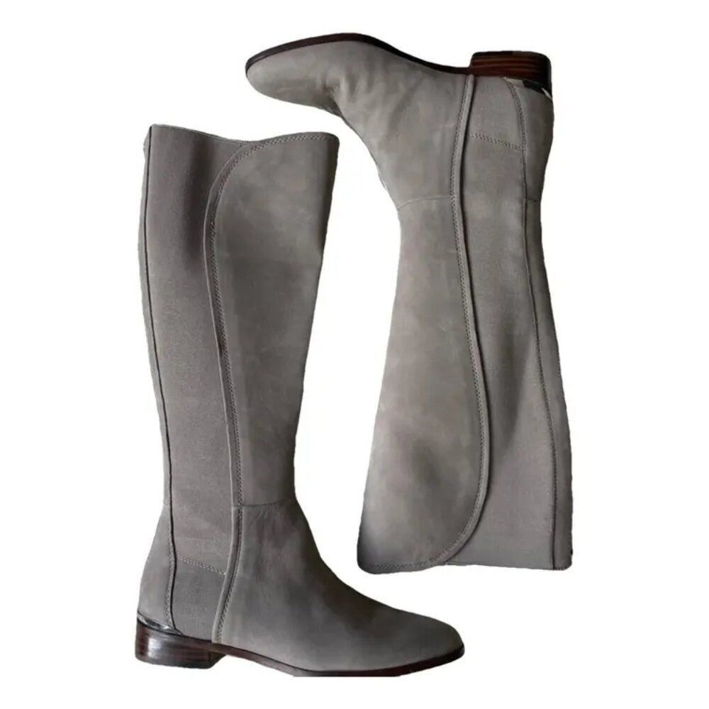 Louise et Cie "Vallery" Grey Suede Riding Boots Sz 7